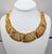 Vintage Signed Napier Goldtone Openwork Wavy Link Collar Necklace For Sale In Philadelphia - Image 6 of 16