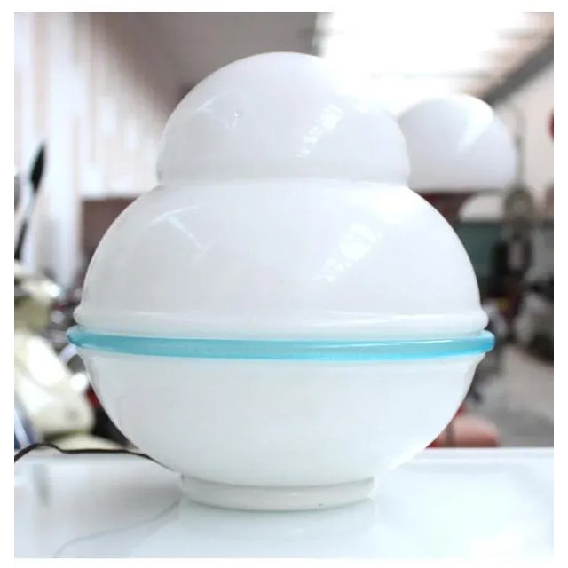 1970s Blue Profile Table Lamp, 1970s For Sale - Image 5 of 6