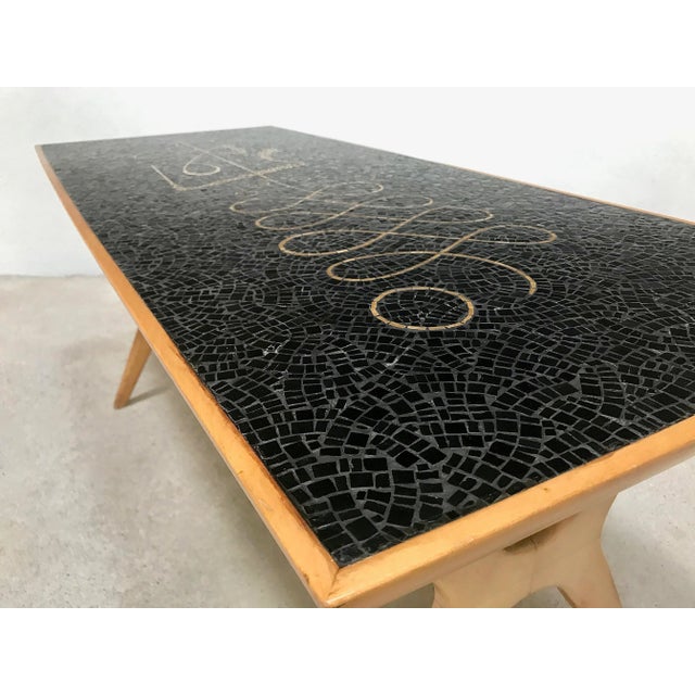 German Mosaic Coffee Table by Berthold Müller for Berthold Müller Mosaikwerkstätten, 1950s For Sale - Image 11 of 18