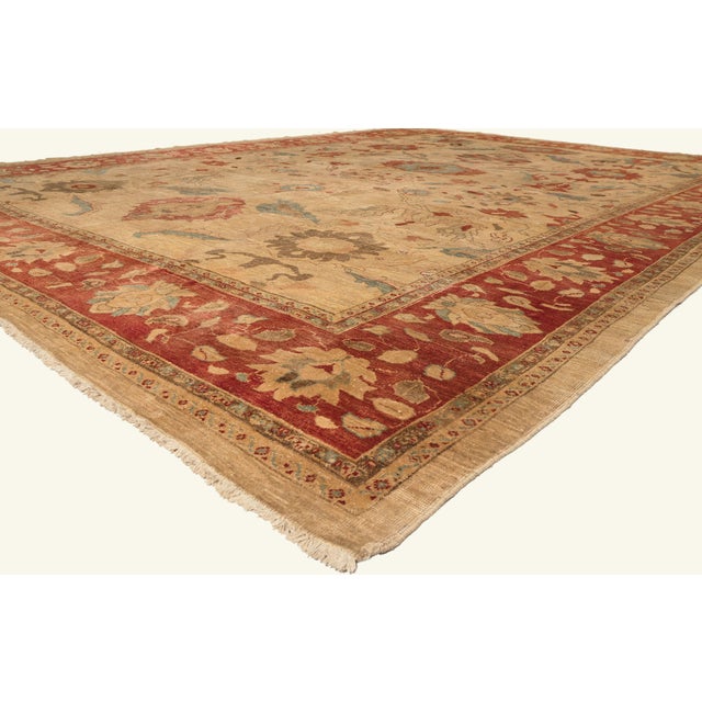 79756 Vintage Persian Sultanabad Rug, 13'07 x 18'04. The Safavid Reverie: A Vintage Persian Sultanabad Masterpiece of...