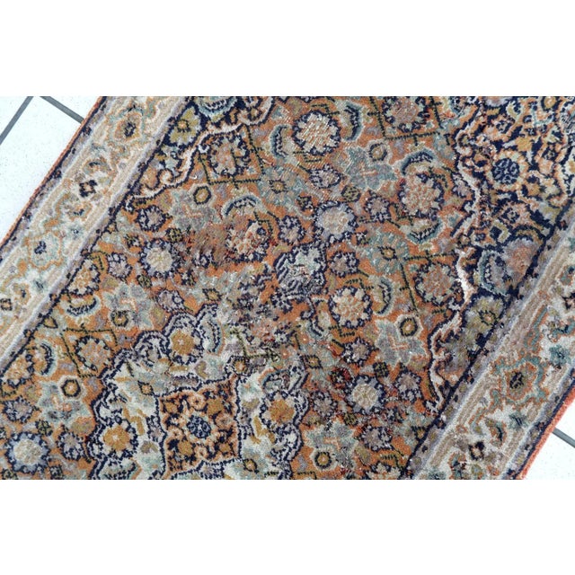 1970s Handmade Vintage Indo-Tabriz Runner For Sale In New York - Image 6 of 10