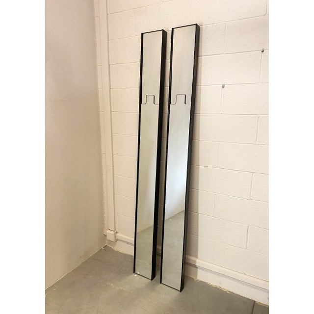 Mid-Century Modern Mirror Coat Stands by Luciano Bertoncini for Elco, 1970s, Set of 2 For Sale - Image 3 of 9