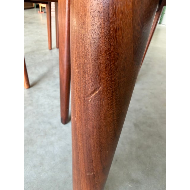 Kai Kristiansen Attrb Danish Teak Dining Table c.1960’s, 2 Leaves For Sale - Image 11 of 14