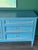 Late 20th Century Mid-Century Neoclassical Style Sky Blue Dresser For Sale - Image 4 of 14