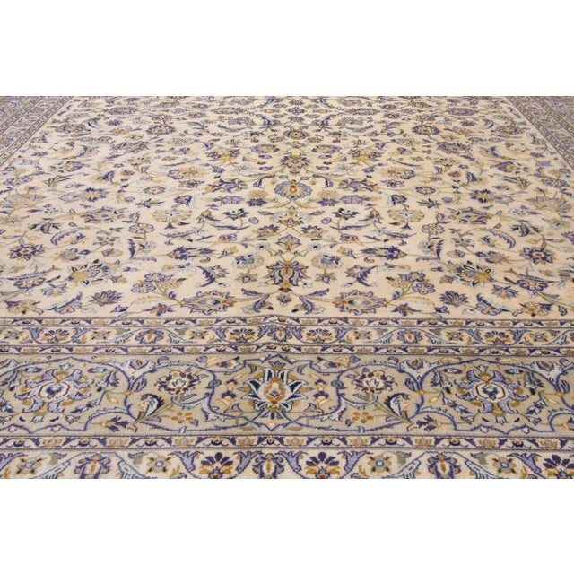 Mid 20th Century Vintage Persian Kashan Rug - 10'02 X 13'01 For Sale - Image 5 of 7