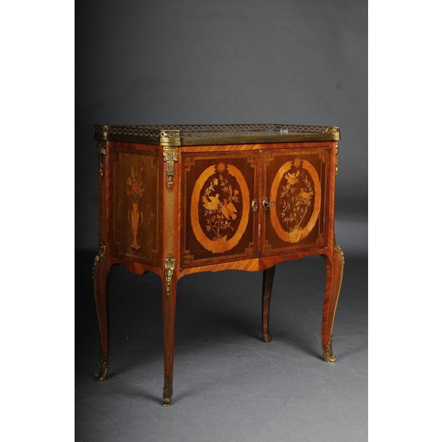 19th Century French Napoleon III Marquetry Dresser, 1870s For Sale - Image 3 of 18