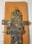 Vintage Handmade Bronze Brutalist Religious Crucifix Cross Wall Sculpture Art For Sale - Image 9 of 13