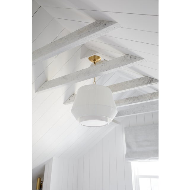 Hudson Valley Lighting Debi 18 in. 1 Light Pendant in Aged Brass Finish For Sale - Image 10 of 11