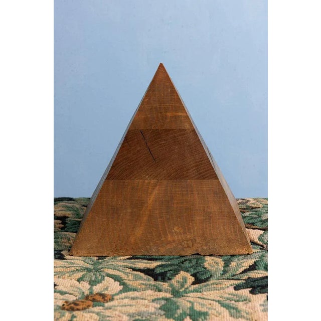 Mid-Century Pyramid in Oak For Sale - Image 5 of 9
