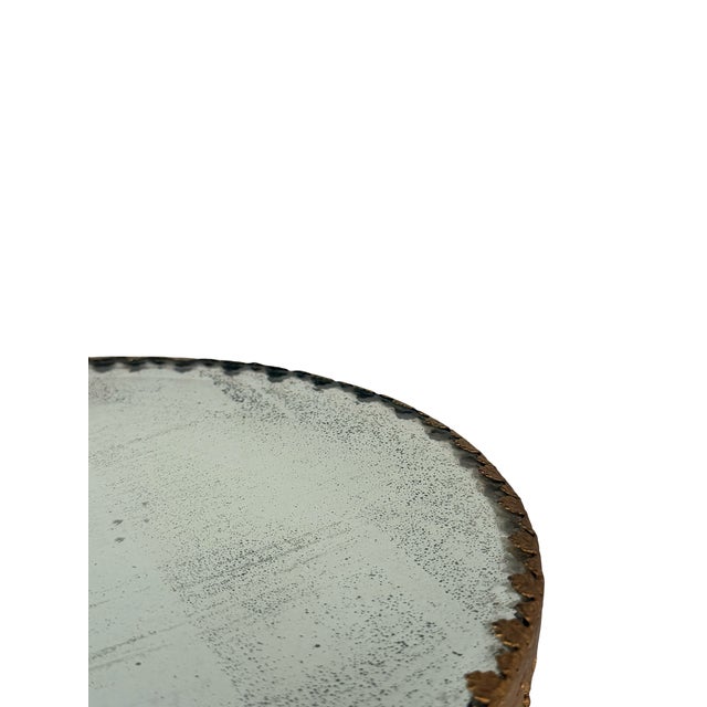 Gold Late 19th Century French Rococo Ormolu Plateau Mirror Tray For Sale - Image 8 of 11