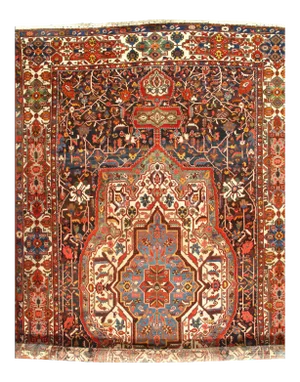 Pasargad NY Antique Persian Bakhtiari Hand-Knotted Rug - 11'3" x 19'7"