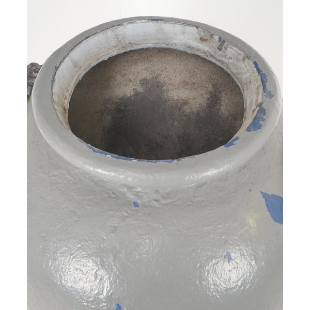Spanish Revival Mid 20th Century Grand Scale Spanish Revival Gray Concrete Garden Planter For Sale - Image 3 of 10