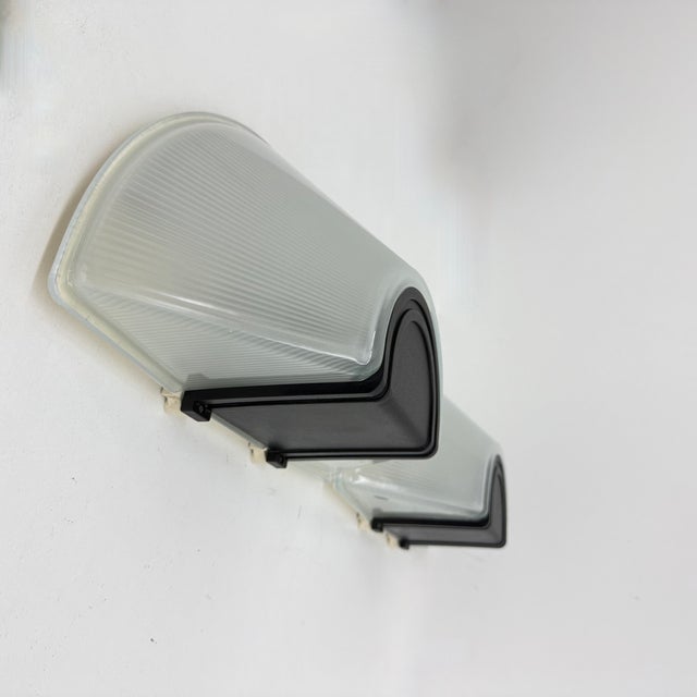 Glass Prisma Wall Lamps by MEGA, 1980s, Italy, Set of 2 For Sale - Image 17 of 18