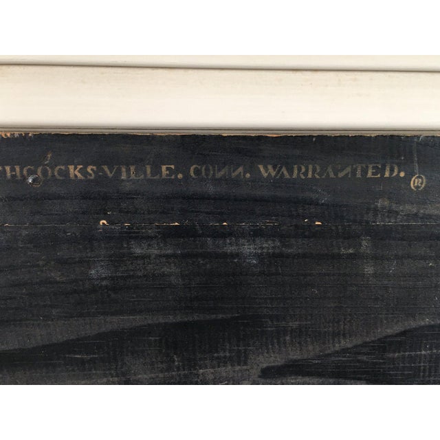 Mid 20th Century Vintage Hand-Painted Wooden “Antiques” Trade Sign For Sale - Image 5 of 7