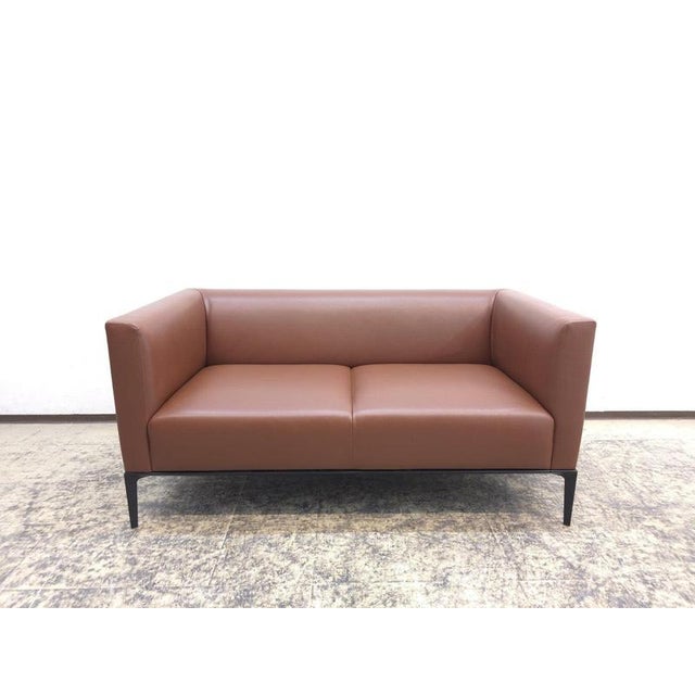Jaan 2-Seater Sofa in Cognac Leather by Walter Knoll For Sale - Image 5 of 18