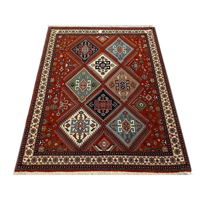 Ardabil Field Pattern Rug, 1980s For Sale - Image 10 of 12