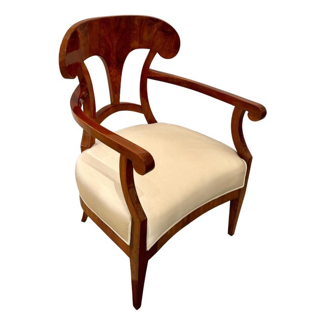 Early 19th Century Pair of Biedermeier Armchairs For Sale