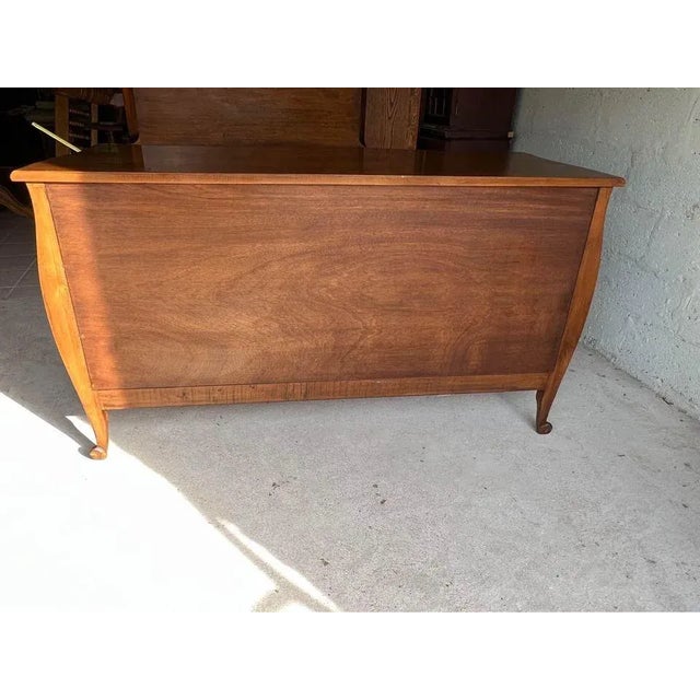 Early 20th Century Vintage French Provincial Louis XV Style Fruitwood Bureau Dresser For Sale - Image 4 of 12