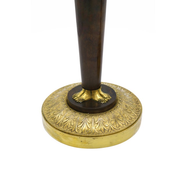 Late 18th Century Late 18th Century Pair of Empire "Retour d' Egypt" Candlesticks For Sale - Image 5 of 7
