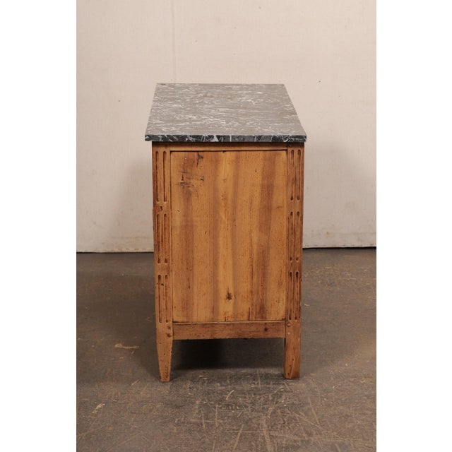 19th Century French Louis XVI Commode W/ Original Marble For Sale - Image 4 of 11