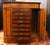 Brown Circa 1860 English Double Pedestal Collector's Chest Desk For Sale - Image 8 of 9