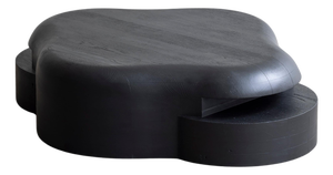 Burned and Black Stained Oak Lahmu Coffee Table by Sizar Alexis
