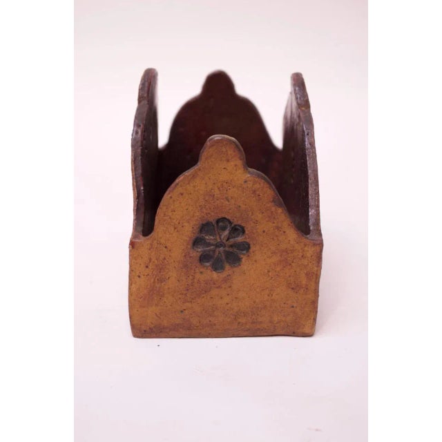 1970s Studio Pottery Incised Stoneware Box Signed "Polk 70" For Sale - Image 5 of 11