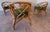 Mid-Century Hollywood Regency Rattan Dining Set With Brass Casters, Attributed to Ficks Reed For Sale - Image 6 of 15