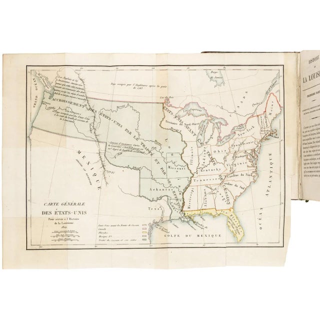 French Early 19th Century French Book, Barbe-Marbois History of the Louisiana Territory... First Edition For Sale - Image 3 of 4