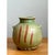 Vintage Green Striped Ceramic Vase For Sale - Image 11 of 12