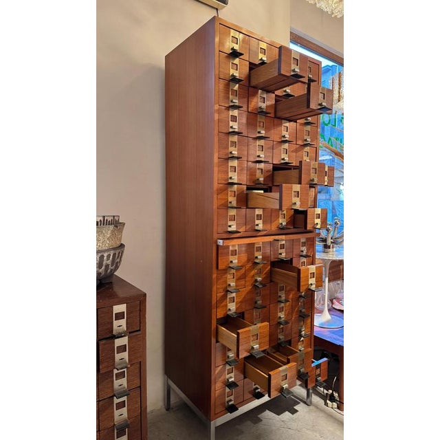 Brown Drawers Cabinet by De Coene and Knoll for De Coene, 1958 For Sale - Image 8 of 9