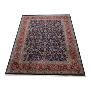 1980s High Quality Blue & Red Oriental Approx. 8x10 Rug For Sale