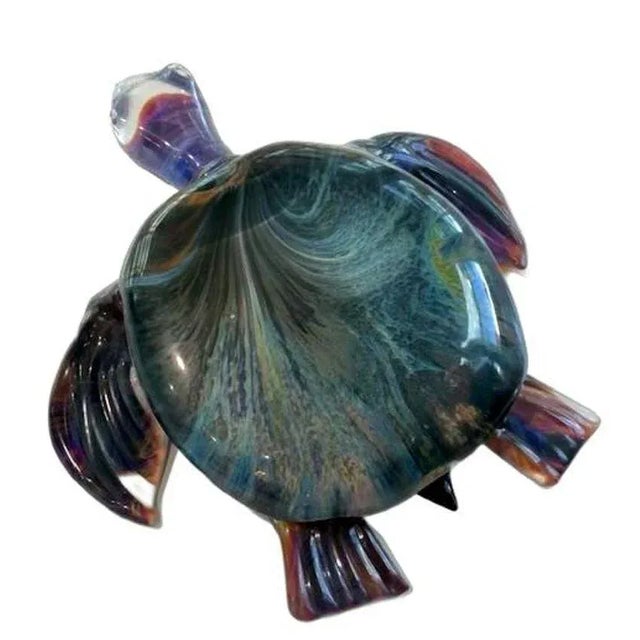 This beautiful giant turtle was handmade by Oscar Zanetti, one of the top glass masters in all of Murano. Made with...