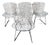 Set of Four Harry Bertoia Wire Side Chair (Model 420) Mid Century Modern Knoll For Sale