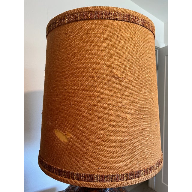 1970s Royal Haeger Orange Texture Globe Lamps - A Pair For Sale - Image 14 of 18