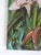 1992 oil on canvas painting of orchids and frog by Patricia M Hattan (20th/21st c.) American. Signed lower right corner....