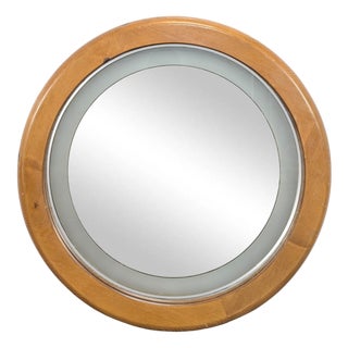 Round Italian Backlit Mirror For Sale