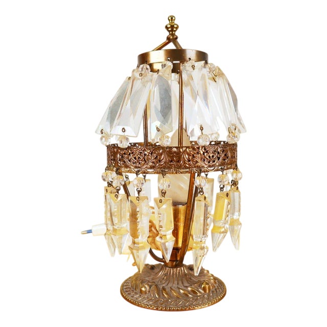 Metal and Glass Lampshade For Sale