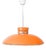 Scandinavian Pendant Lamp in Orange Plastic, 1960s For Sale