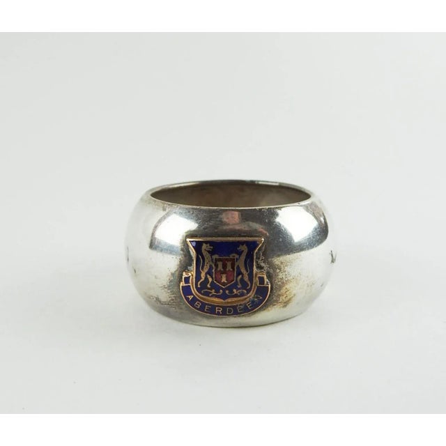 Aberdeen Scotland Silverplate Napkin Ring For Sale - Image 4 of 4