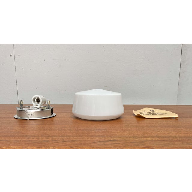Mid-Century Modern German Minimalist Glass Ceiling Lamp from RZB, 1960s For Sale - Image 9 of 18