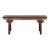 Vintage Brick Red Rural Village Rustic Slim Wood Seating Bench For Sale