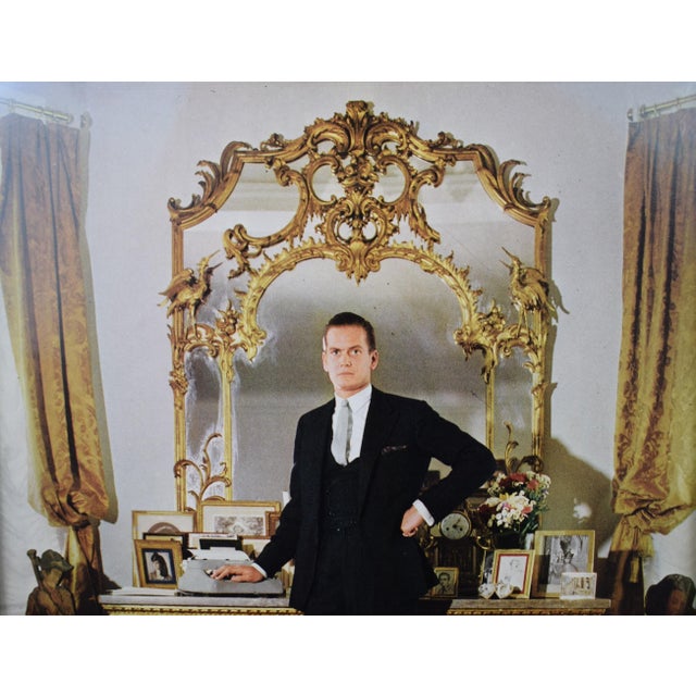 Print Sz: 13"H x 10"W Frame Sz: 14 3/8"H x 11 1/8"W w/ gilt bamboo frame Original color page from Slim Aarons' iconic book...