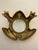 Mid-Century Modern Vintage Mid-Century Brass Frog Magnifying Glass and Paperweight For Sale - Image 3 of 3