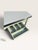 White Vintage Porcelain Enamel Kitchen Table Pull Out Leaves Sage Green 40-62" For Sale - Image 8 of 10