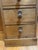 Antique Pine 11 Drawer Kneehole Desk With Matching Wooden Knobs For Sale - Image 11 of 11