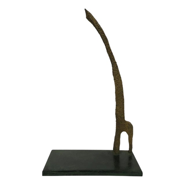 Urano Palma, Abstract Homage to Giacometti, 1970, Bronze For Sale