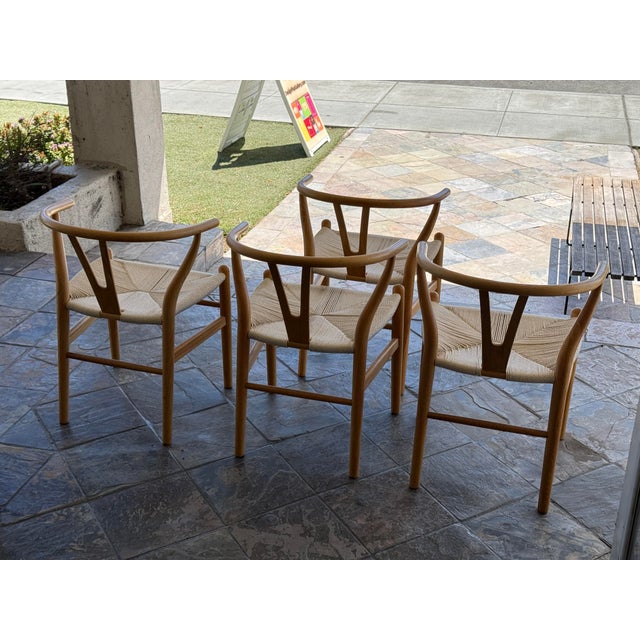 Wood Interior Icons Wish Chairs, Set of Four For Sale - Image 7 of 12