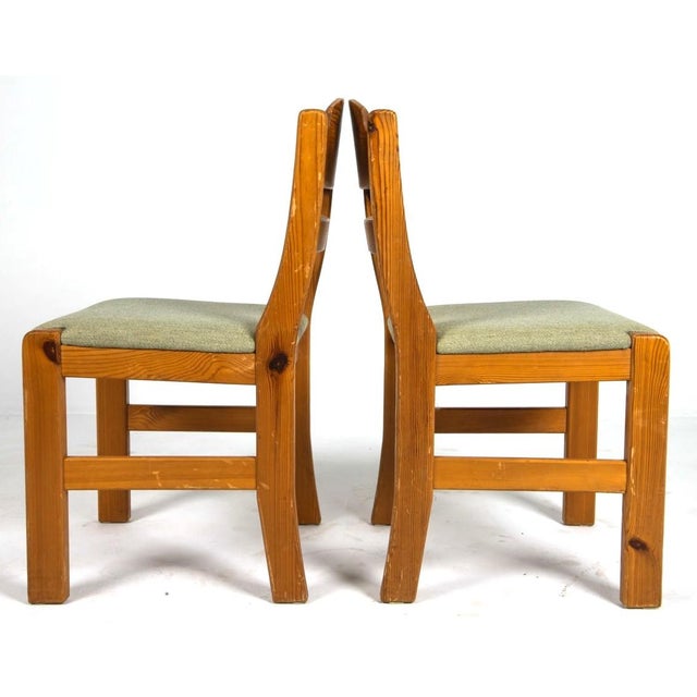 Mid-Century Modern 6 Dining Chairs 1970's Scandinavian Modern For Sale - Image 3 of 6