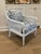 Bernhardt Vintage Hibriten Bernhardt Caned Armchair With Lee Jofa Oscar De La Renta Sameera Fabric For Sale - Image 4 of 18
